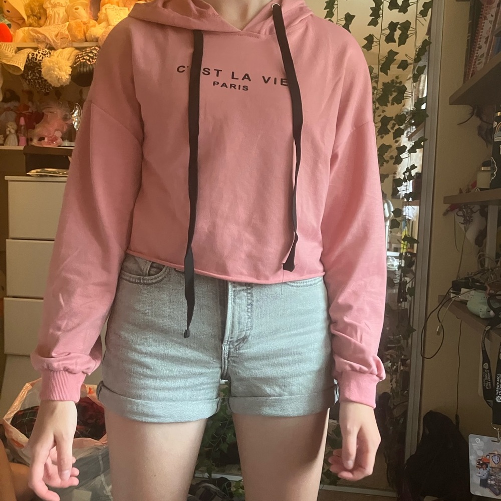 Pink hoodie